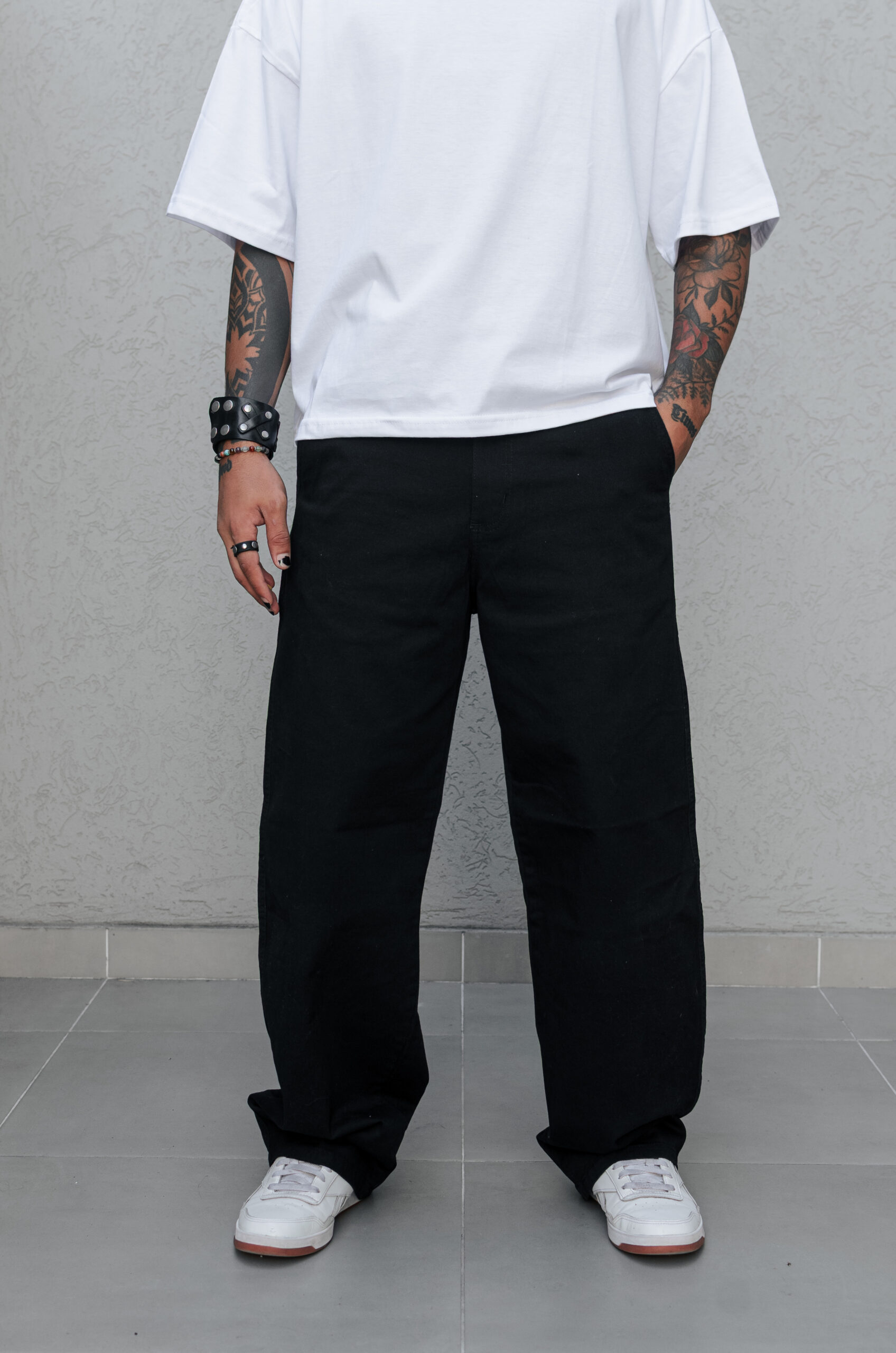 DSC_4682 Pant Baggy Negro - Imagen 1